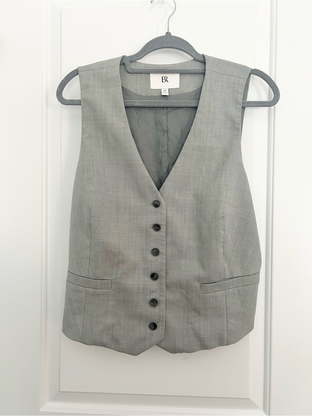 Banana Republic Tailored Gray Vest